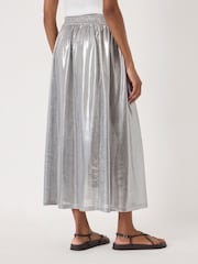 Hush Silver Shirred Waistband Jersey Skirt - Image 3 of 5