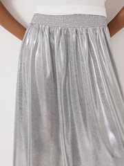 Hush Silver Shirred Waistband Jersey Skirt - Image 4 of 5