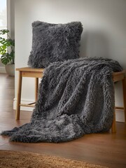 Catherine Lansfield Grey So Soft Cuddly Throw - Image 2 of 5