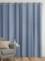 Sky Blue Voyage Maison Jasper Made To Measure Curtains - Image 2 of 8