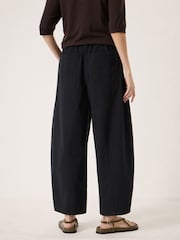 Hush Black Rina Pull On Barrel Leg Trousers - Image 3 of 5
