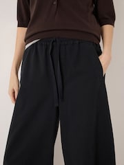 Hush Black Rina Pull On Barrel Leg Trousers - Image 4 of 5