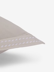 Natural 50 x 50cm Lulworth Stitched Flange 100% Cotton Cushion - Image 4 of 4