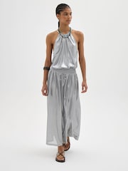 Hush Silver Halter Neck Top - Image 2 of 6