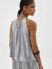 Hush Silver Halter Neck Top - Image 3 of 6