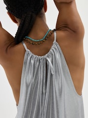 Hush Silver Halter Neck Top - Image 4 of 6