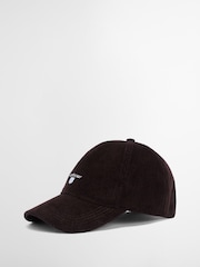 Barbour® Brown Preston Cord Cap - Image 4 of 9