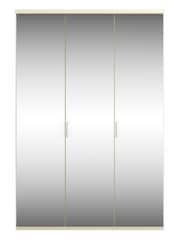 Wiemann Peyton White Mirror Semi Fitted Triple Wardrobe - Image 2 of 4