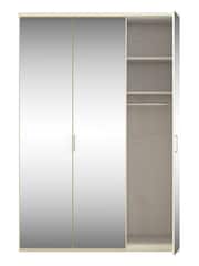 Wiemann Peyton White Mirror Semi Fitted Triple Wardrobe - Image 4 of 4