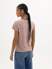 Camiseta Hush Slim Fit de Algodão Slub com Gola Redonda - Imagem 3 de 6