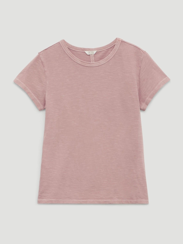 Camiseta Hush Slim Fit de Algodão Slub com Gola Redonda - Imagem 6 de 6