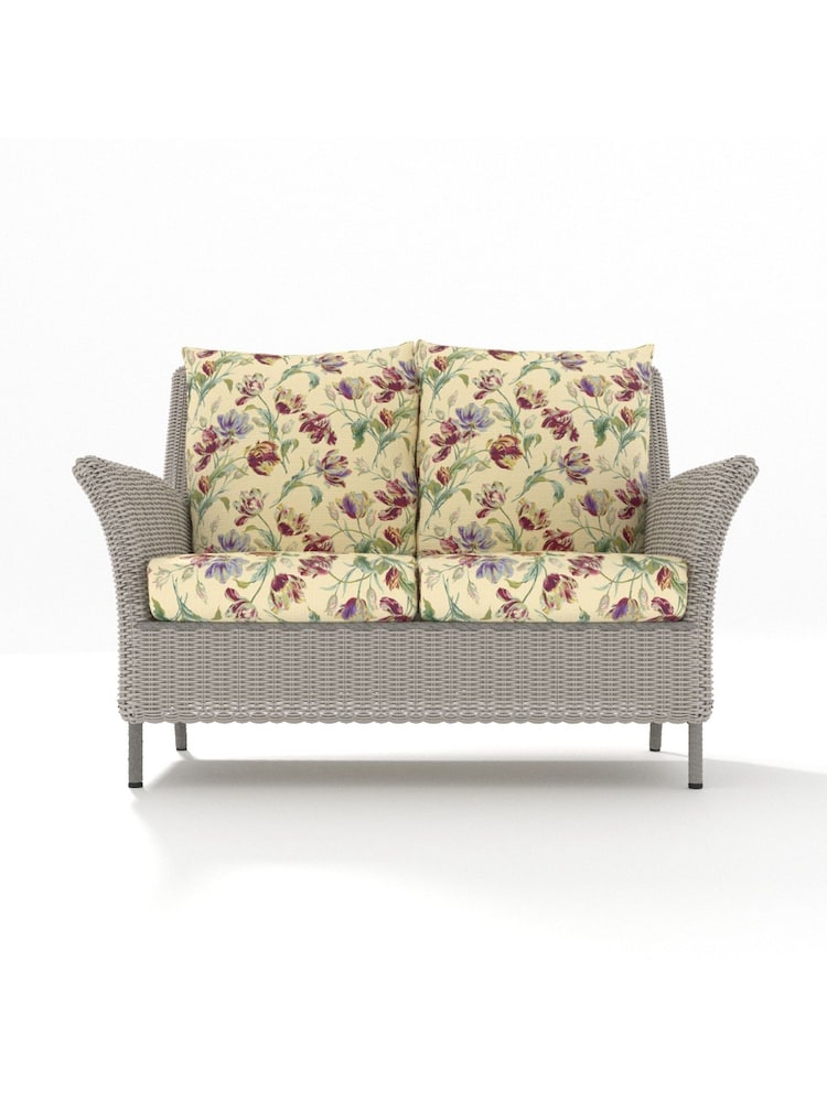 Laura Ashley Cranberry Red Garden Wilton Lounging Sofa in Gosford Cranberry Cushions - Image 2 of 4