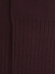 Reiss Bordeaux Feli Ribbed Mercerised Cotton Blend Sock - Image 3 of 3