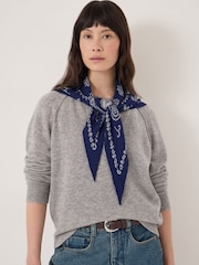 Hush Blue Paisley Triangle Scarf - Image 1 of 4