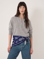 Hush Blue Paisley Triangle Scarf - Image 2 of 4