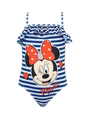 Character Blue Girls Disney Minnie Mouse Licensing Swimsuit - Image 1 of 6
