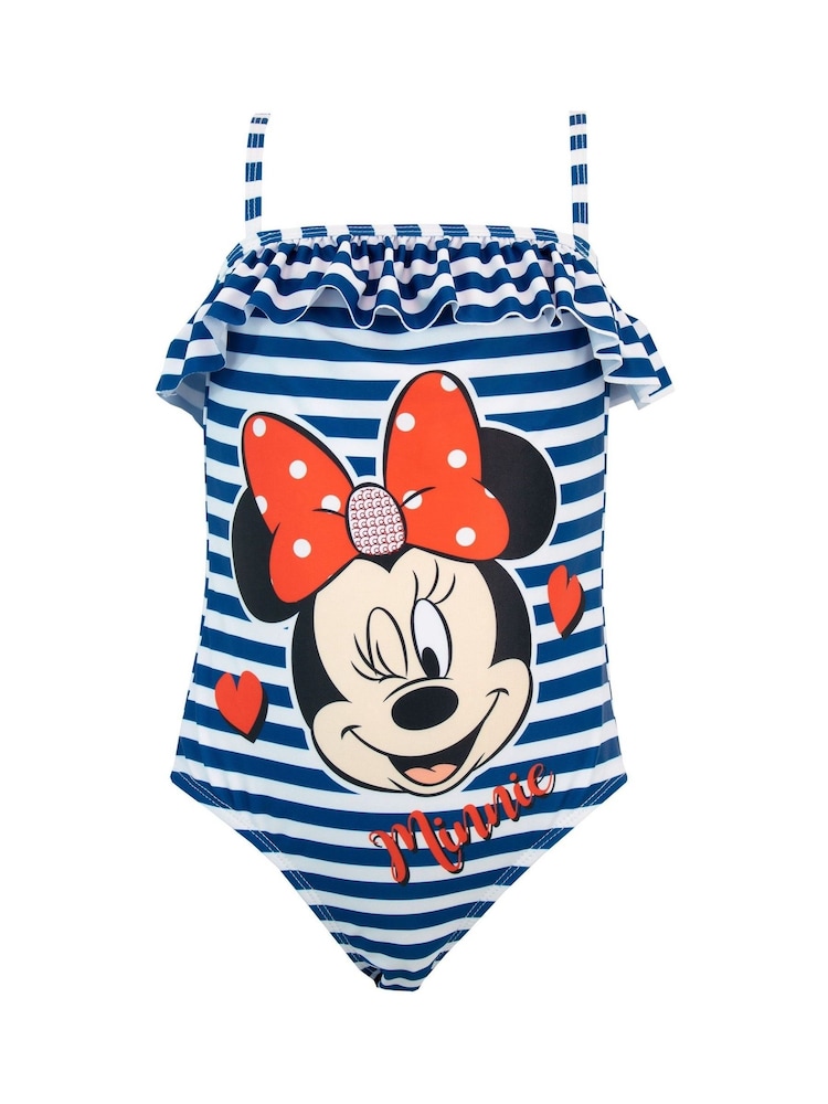 Character Blue Girls Disney Minnie Mouse Licensing Swimsuit - Image 1 of 6