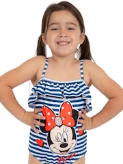 Character Blue Girls Disney Minnie Mouse Licensing Swimsuit - Image 4 of 6