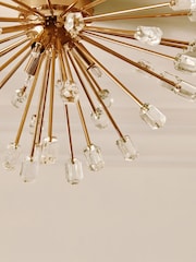 Gold Astrid 3 Light Flush Fitting Ceiling Light - Image 4 of 5