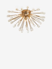 Gold Astrid 3 Light Flush Fitting Ceiling Light - Image 5 of 5