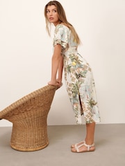White Palm Tree Print - Image 1 of 6