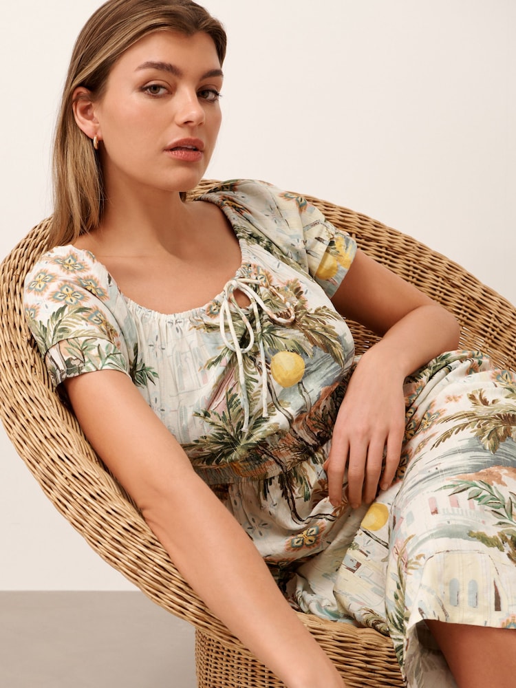White Palm Tree Print - Image 3 of 6