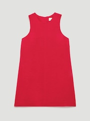 Hush Red Vera Linen Mini Dress - Image 6 of 6