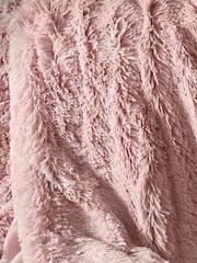Catherine Lansfield Pink So Soft Cuddly Throw - Image 3 of 5