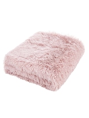 Catherine Lansfield Pink So Soft Cuddly Throw - Image 5 of 5