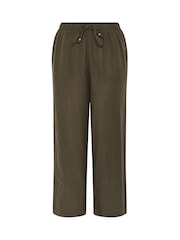 Evans Brown Linen Trouser - Image 5 of 5