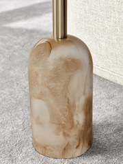 Lipsy Gold and Faux Marble Metal Faux Marble Side Table - Image 3 of 5