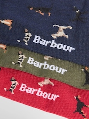 Barbour International Green Dog Socks Gift Set - Image 2 of 3
