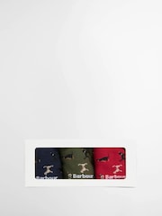 Barbour International Green Dog Socks Gift Set - Image 3 of 3