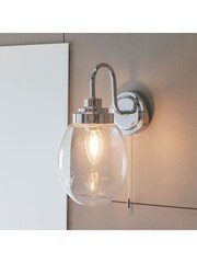 Gallery Home Silver Saul Wall Light - Image 1 of 5