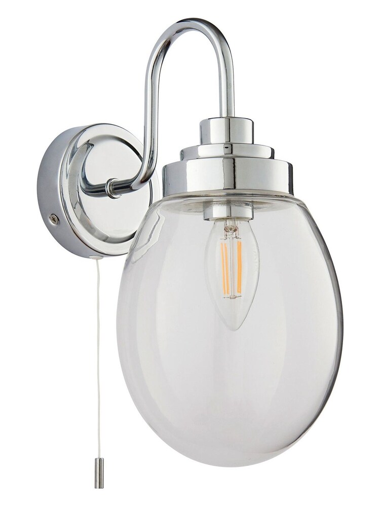 Gallery Home Silver Saul Wall Light - Image 5 of 5