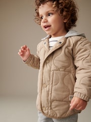 Neutral Quilted Jacket (3mths-7yrs) - Image 1 of 10