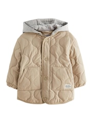 Neutral Quilted Jacket (3mths-7yrs) - Image 6 of 10