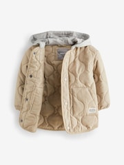 Neutral Quilted Jacket (3mths-7yrs) - Image 7 of 10