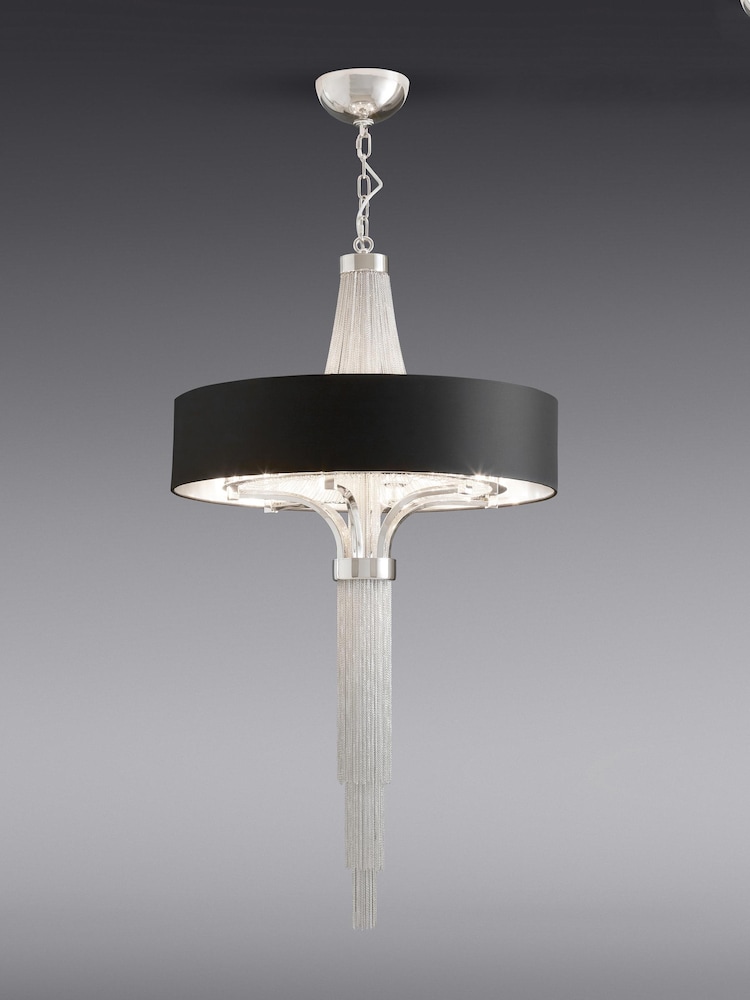 Libra Black Langan 5 Light Chandelier - Image 1 of 3