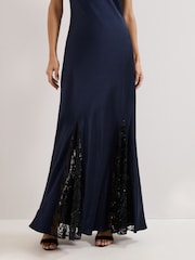 Phase Eight Blue Bridget Maxi Dress - Image 5 of 7