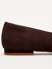 Phase Eight Brown Suede Ballet Pumps - Image 5 of 7