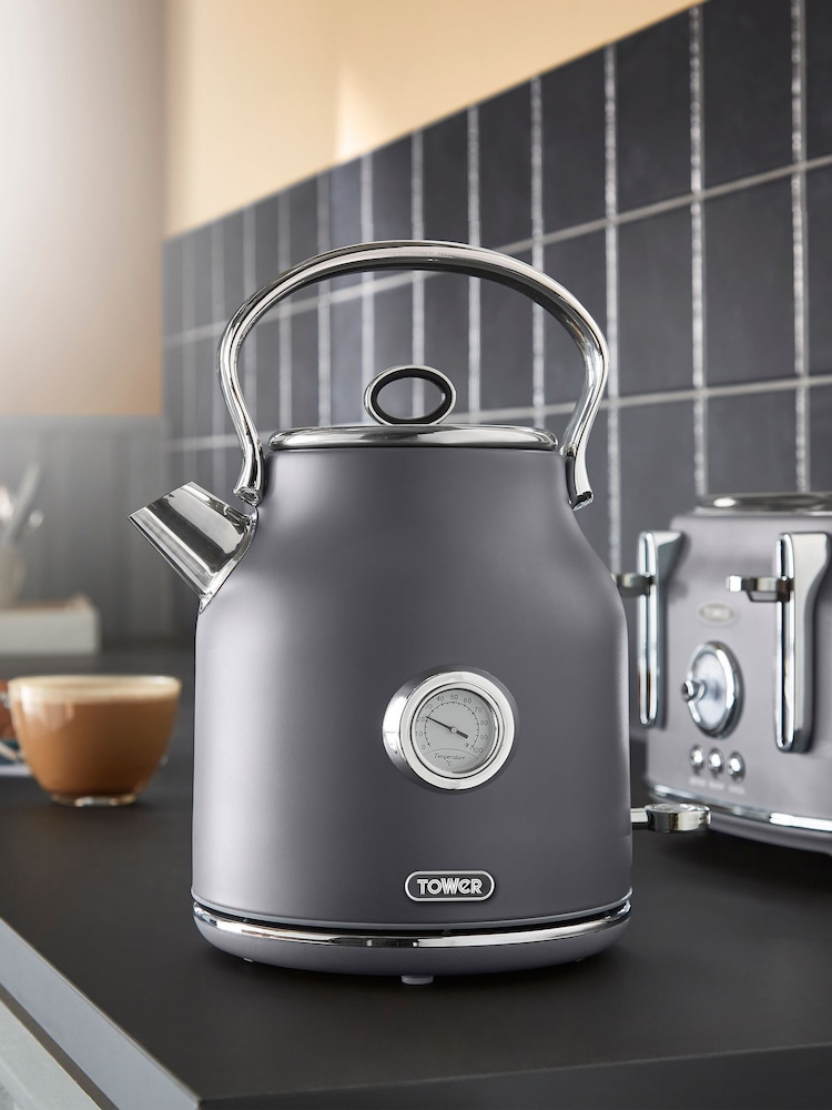 Tower Grey Renaissance 1.7L 3KW Ultra-Fast Boil  Kettle - Image 1 of 8