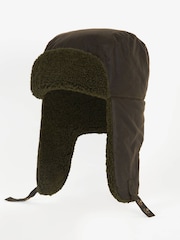 Barbour® Green Morar Wax Trappe Hat - Image 1 of 2