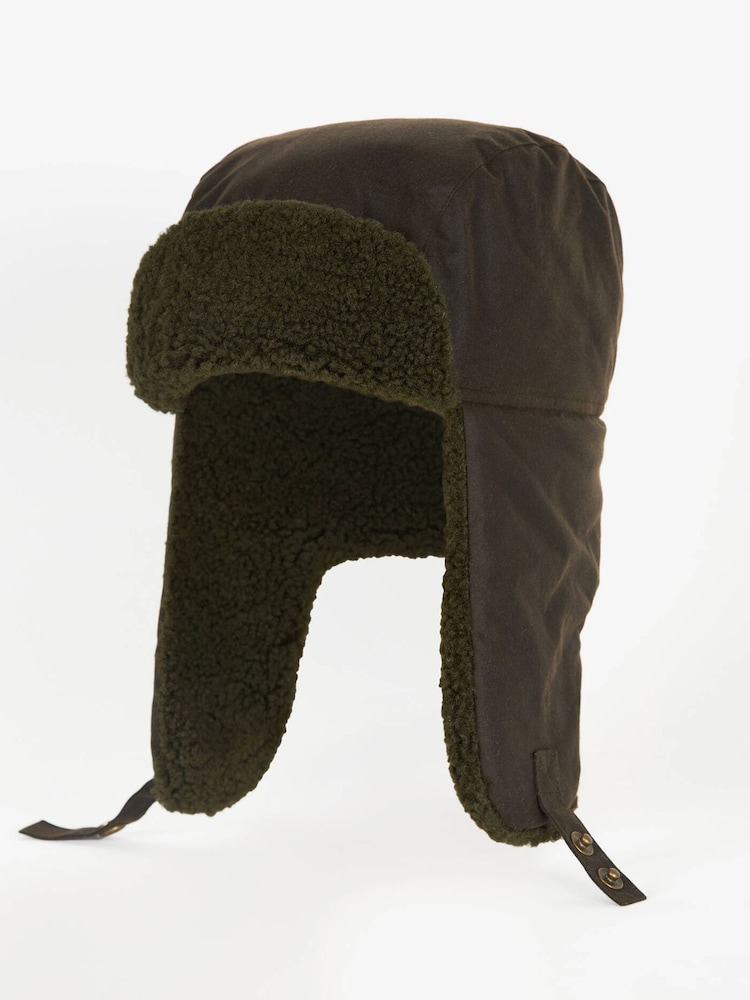 Barbour® Green Morar Wax Trappe Hat - Image 1 of 2 Barbour® Green Morar Wax Trappe Hat - Image 1 of 2