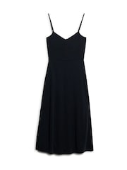 Superdry Black Jersey Open Back Dress - Image 9 of 9