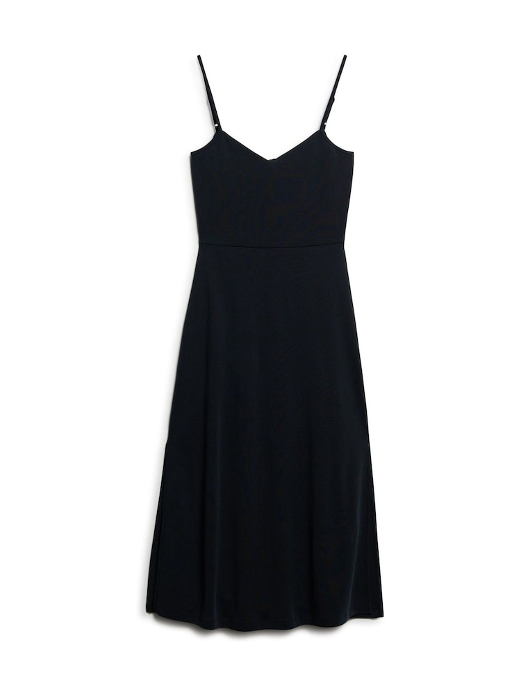 Superdry Black Jersey Open Back Dress - Image 9 of 9