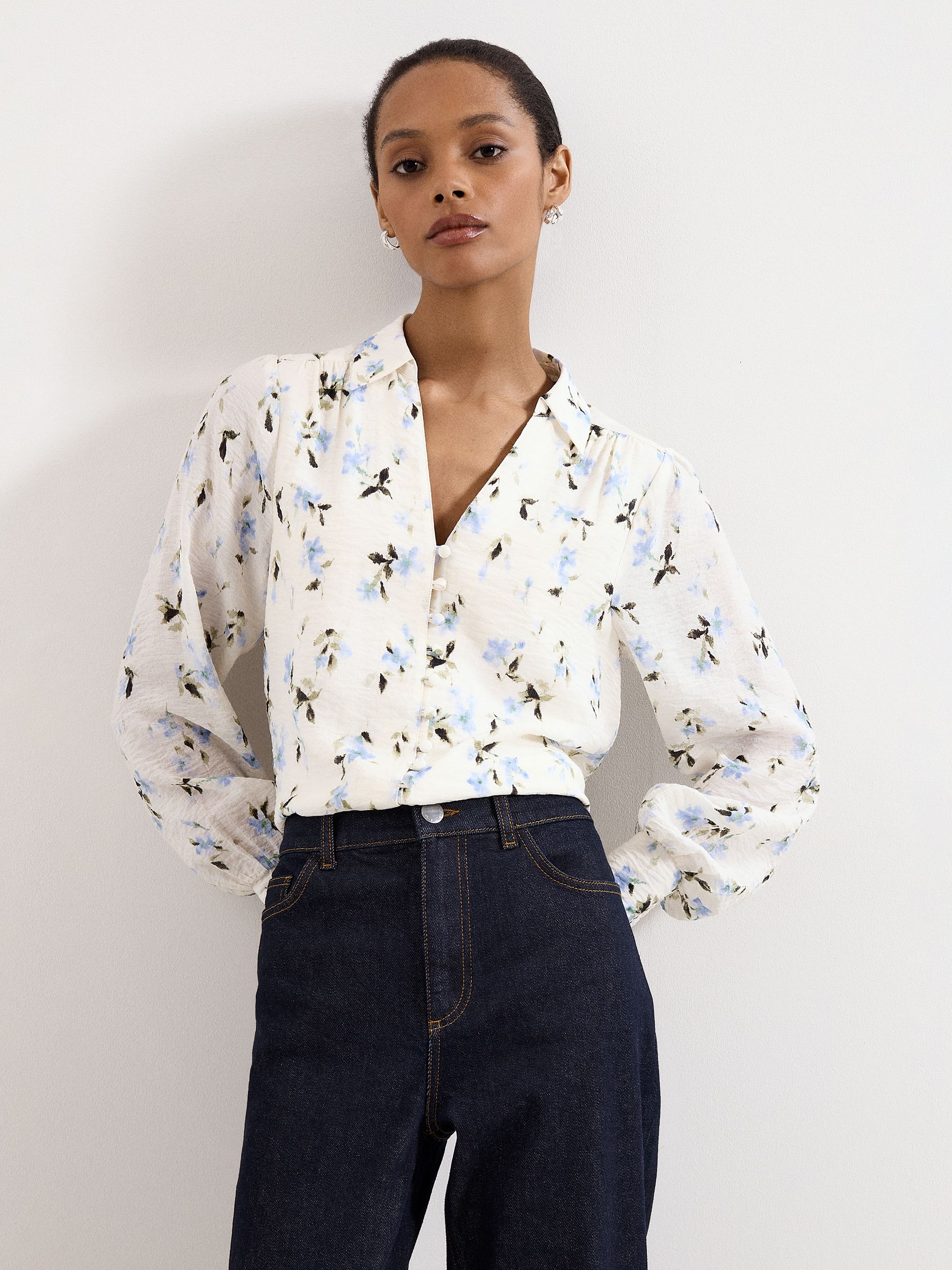 Phase Eight Women's Off-White Isadora Collared Blouse In | : Size 16 - Image 5