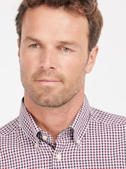 Barbour® Red Padshaw Gingham Check 100% Cotton Shirt - Image 3 of 4