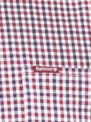 Barbour® Red Padshaw Gingham Check 100% Cotton Shirt - Image 4 of 4