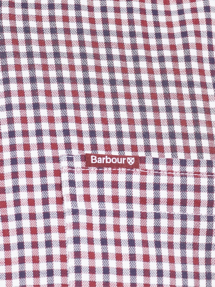 Barbour® Red Padshaw Gingham Check 100% Cotton Shirt - Image 1 of 4